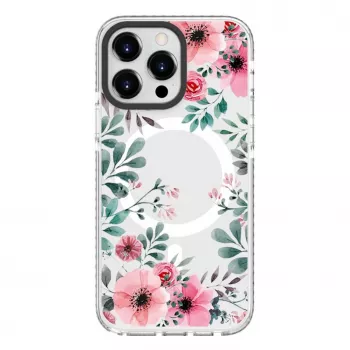 Evelatus Apple iPhone 15 Pro Transparente Hülle mit MagSafe - Individueller Druck Transparent PC+TPU
