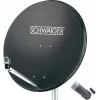 SCHWAIGER SAT-System 80 cm 1 Teilnehmer Single-LNB Anthrazit