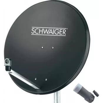 SCHWAIGER SAT-System 80 cm 1 Teilnehmer Single-LNB Anthrazit