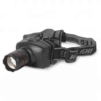 ENTAC EHL-ZOOM-1W-PL Zoom 1W LED-Stirnlampe, Schwarz