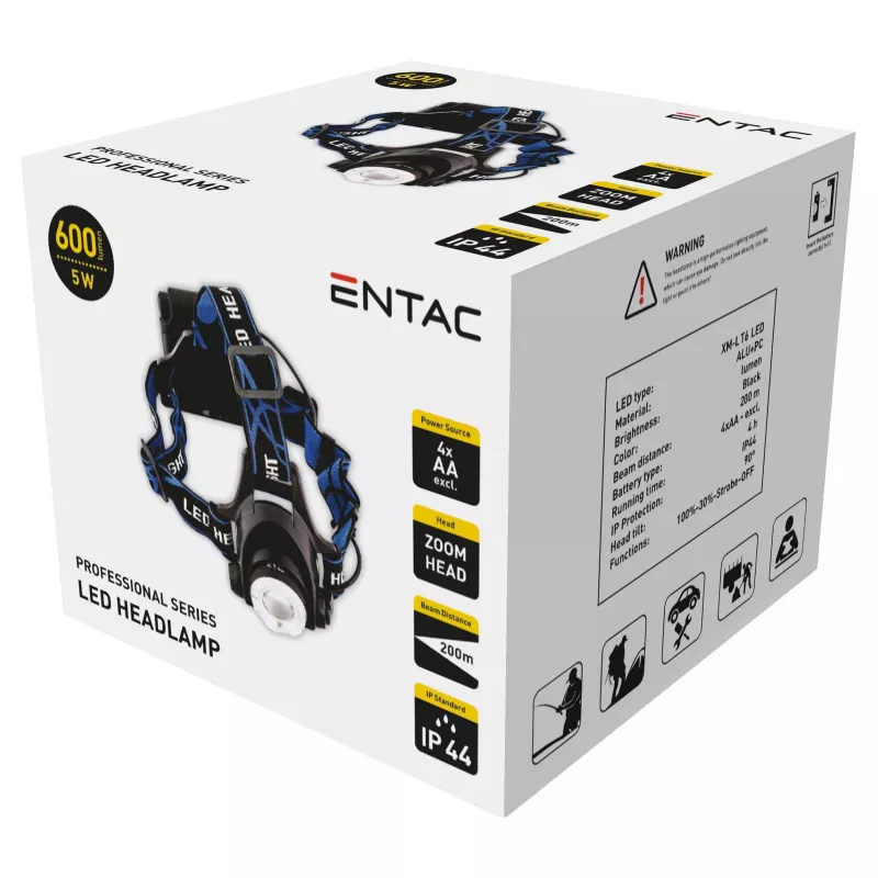ENTAC Zoom 5W Aluminium LED-Taschenlampe