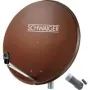 SCHWAIGER 80 cm Satellitenantennen-Set mit Single LNB, Ziegelrot