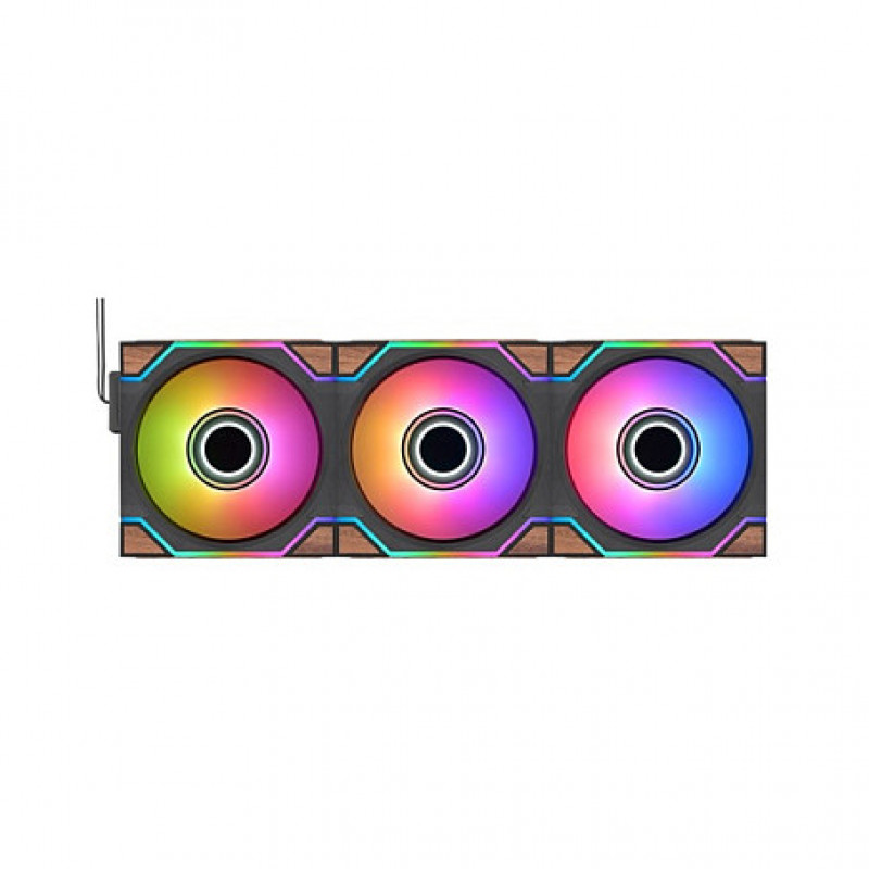Thermaltake SWAFAN 120 EX INFINITY Wood Edition 120 mm Gehäuselüfter, 3er-Pack