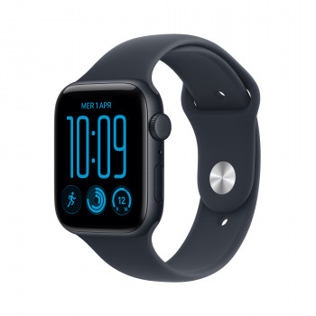 Apple Watch SE 3 GPS + Cellular 44 mm Aluminiumgehäuse Mitternacht mit Sportarmband Blau – M/L