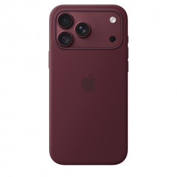 Apple iPhone 18 Pro Max Silicone Case mit MagSafe – Burgund