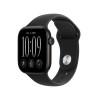 Apple Watch Series 12 GPS + Cellular 42 mm Aluminiumgehäuse Schwarz mit Sportarmband Schwarz – S/M