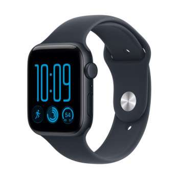 Apple Watch SE 3 GPS + Cellular 44 mm Aluminiumgehäuse Mitternacht mit Sportarmband Blau – S/M