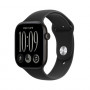 Apple Watch Series 12 GPS + Cellular 46 mm Aluminiumgehäuse Schwarz mit Sportarmband Schwarz – S/M