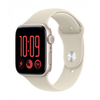 Apple Watch SE 3 GPS + Cellular 44 mm Aluminiumgehäuse Polarstern mit Sportarmband Sand – M/L