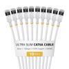 StarTech Slim Cat6a U/FTP Patchkabel RJ45, 0,3 m, 10er-Pack
