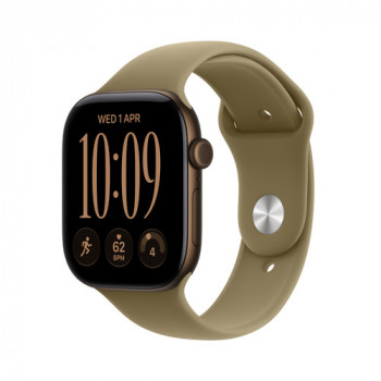 Apple Watch Series 12 GPS 42mm Dunkelbronze Aluminiumgehäuse mit Olive Sportarmband - M/L