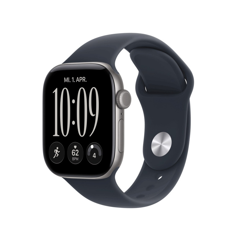 Apple Watch Series 12 GPS 42 mm Aluminiumgehäuse Grau mit Sportarmband Blau – M/L