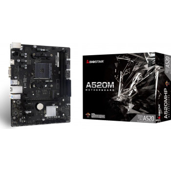 Biostar A520MHP 2.0 AMD A520 AM4 Micro-ATX Mainboard