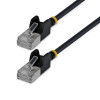 StarTech Slim Cat6a U/FTP Patchkabel RJ45, 3 m, Schwarz