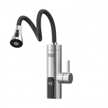 Teesa TSA4107 Durchlauferhitzer Küchenarmatur mit flexiblem Auslauf, Metall