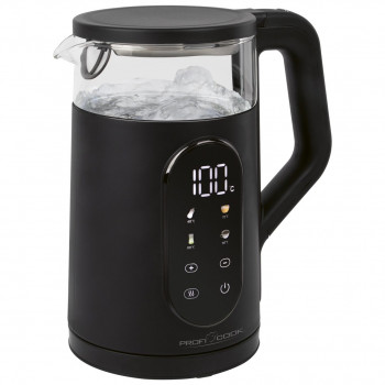 ProfiCook PC-WK 1328 Wasserkocher 1,7 L 2200 W Schwarz, durchsichtig