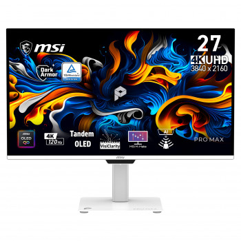 MSI PRO MAX 271UPXW12G 26,5 inch 4K UHD QD-OLED 120 Hz Monitor