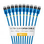 StarTech.com Slim Cat6a U/FTP Patchkabel RJ45, 0,3 m, Blau, 10er-Pack