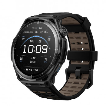 Amazfit Balance 3 51 mm Smartwatch Titanium Schwarz mit AMOLED, Saphirglas, Dual-Band GPS, 10 ATM, Golf- und HYROX-Modus