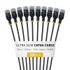 StarTech.com Slim Cat6a U/UTP Patchkabel RJ45, 0,3 m, Schwarz, 10er-Pack