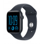 Apple Watch SE 3 GPS 44 mm Aluminiumgehäuse Mitternacht mit Sportarmband Blau – S/M