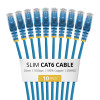 StarTech.com N6PAT25CMBLS10PK Slim Cat6 Patchkabel, RJ45, 0,25 m, Blau, 10er-Pack