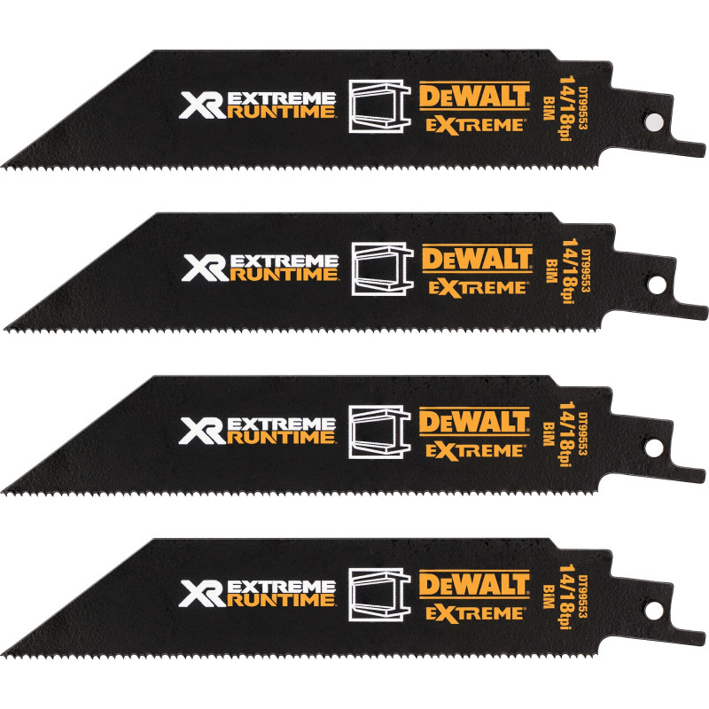 DeWalt Extreme Runtime DT99550-QZ Säbelsägeblatt-Set, 13 Teile, 152-230 mm