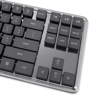 Lenovo Wireless Multi-Mode Mechanische Tastatur 8000, Deutsches Layout, Grau