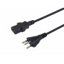 Equip Netzkabel Swiss T12 auf IEC C13, 5 m, Schwarz, PVC