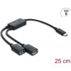 Delock 2 Port USB 5 Gbps Typ-A Kabel-Hub mit USB Typ-C™ Anschluss 25 cm (64373)