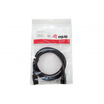 Equip Netzkabel IEC C13 auf IEC C14, 1,5 m, Schwarz