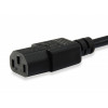Equip Netzkabel IEC C13 auf IEC C14, 1,5 m, Schwarz