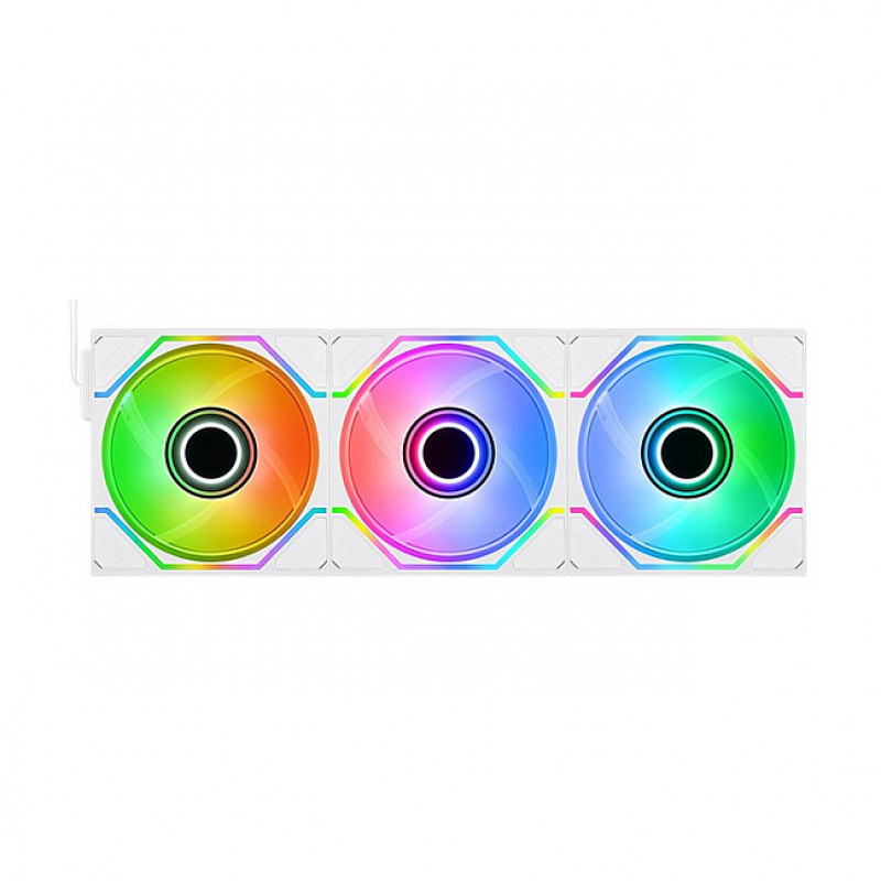 Thermaltake SWAFAN 120 EX INFINITY ARGB Sync Snow 120 mm Gehäuselüfter, Weiß