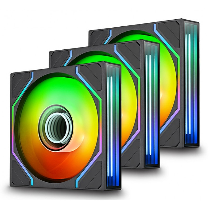 Thermaltake SWAFAN INFINITY EX14 ARGB Sync 140 mm Gehäuselüfter, Schwarz, 3er-Pack