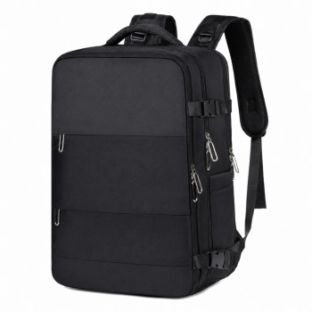 Extralink Black Forest KM06 Reise-Laptop-Rucksack 45x20x30 cm, Schwarz