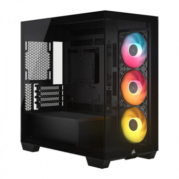 Corsair 2800X RS-R ARGB Panoramaglas Micro-ATX Computergehäuse, Schwarz