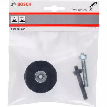 Bosch 2608000857 Stützteller, 50 mm, Quick Lock, Schwarz (für GWG 12V-50 S Professional)