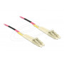 Delock 80156 LC Duplex auf LC Duplex Multimode OM4 LWL-Kabel, 75 m