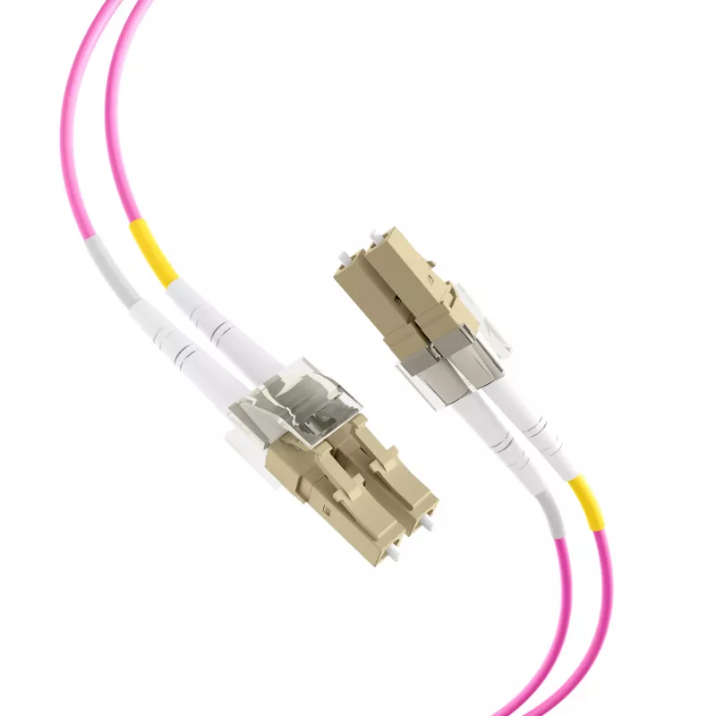 EFB-Elektronik LWL-Patchkabel LC auf LC OM4 Duplex, 40 m, LSZH, Violett