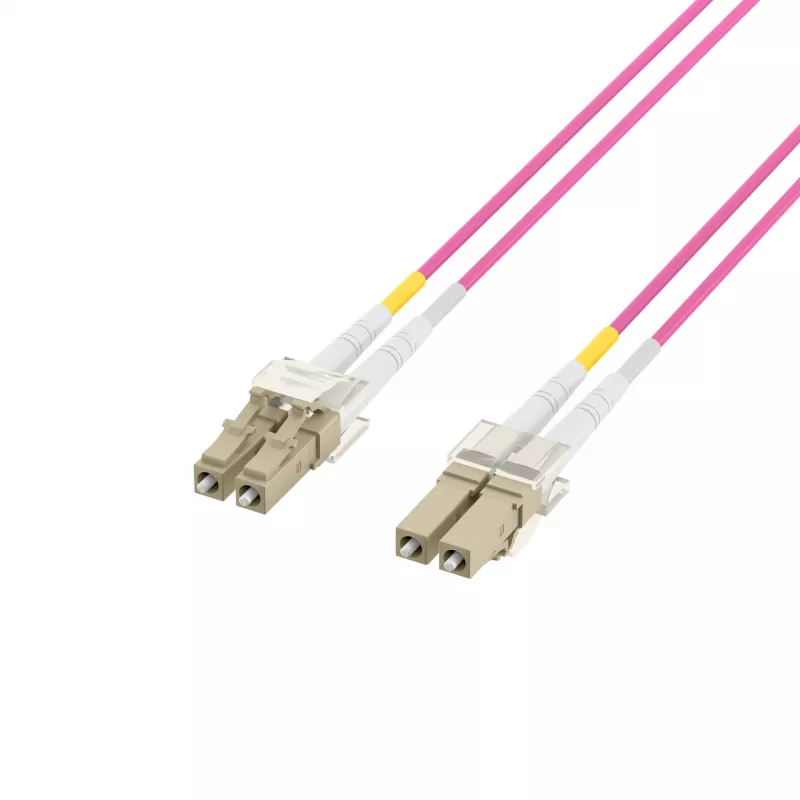 EFB-Elektronik LWL-Patchkabel LC auf LC OM4 Duplex, 40 m, LSZH, Violett