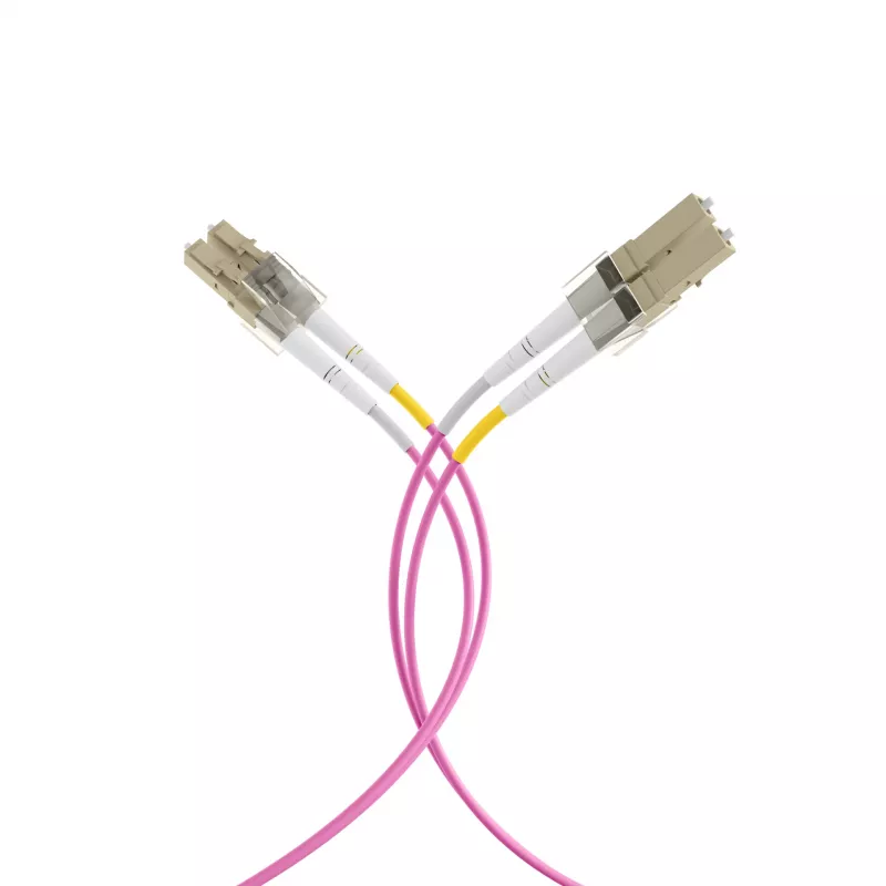 EFB-Elektronik LWL-Patchkabel LC auf LC OM4 Duplex, 40 m, LSZH, Violett