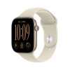 Apple Watch Series 12 GPS 46mm Aluminiumgehäuse in Hellgold mit Sand Sportarmband - M/L