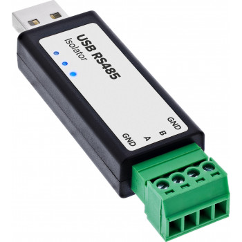 InLine® USB-zu-seriell RS485-Konverter mit Isolator, USB-A auf 4-Pin-Terminal