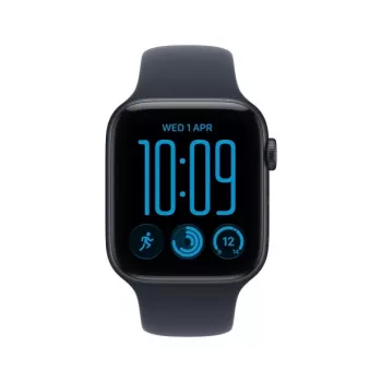 Apple Watch SE 3 GPS + Cellular 40 mm Aluminiumgehäuse Mitternacht mit Sportarmband Blau – S/M