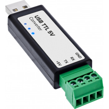 InLine® USB-auf-TTL-5V-Konverter, USB-A auf 4-Pin-Terminal