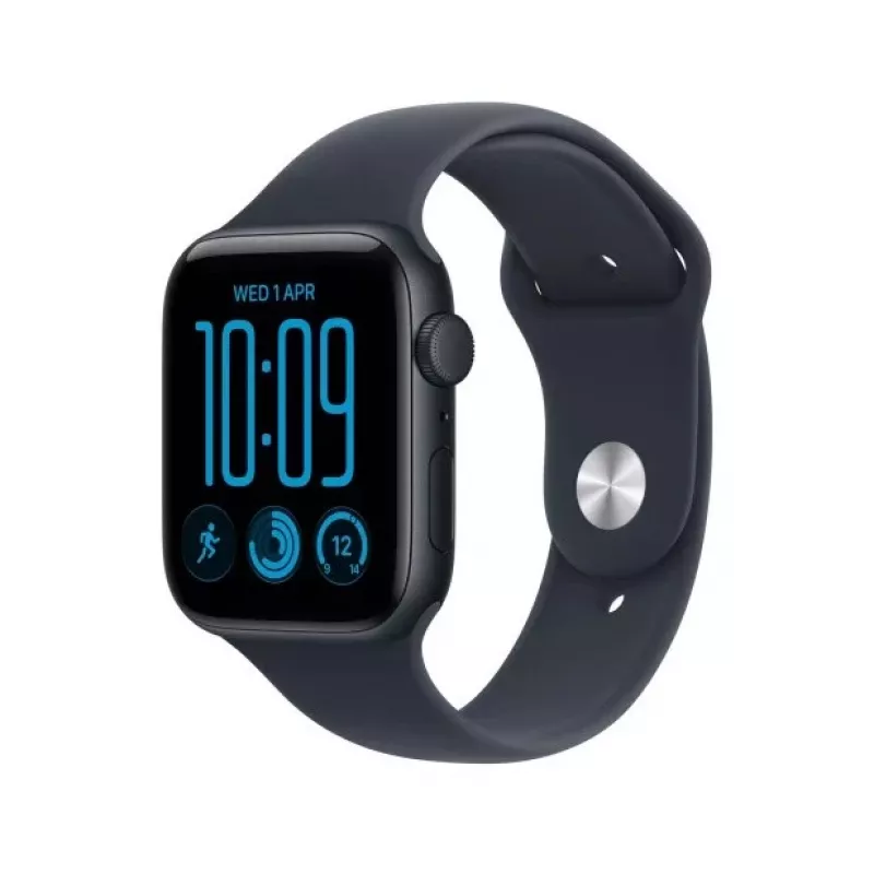 Apple Watch SE 3 GPS 40 mm Aluminiumgehäuse Mitternacht mit Sportarmband Blau – S/M