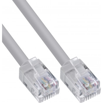 InLine® Modular-Rundkabel RJ12, Stecker/Stecker, 6-adrig, 6P6C, 0,5 m