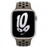 Apple Watch Nike Sportarmband 45mm – Olive Grey/Schwarz
