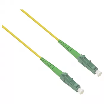 helos LWL-Patchkabel LC/APC auf LC/APC OS2 Simplex, 3 m, LSZH, Gelb