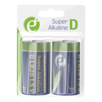 Gembird LR20 Alkaline-Batterie (Typ D), 1,5V, 2 Stück